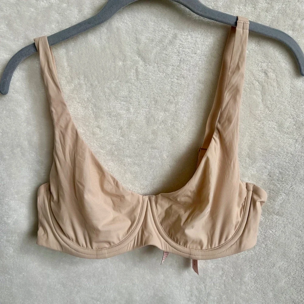 Dobreva Comfancy Underwire Bra Nude Beige Size 36C NWT Adjustable Breathable